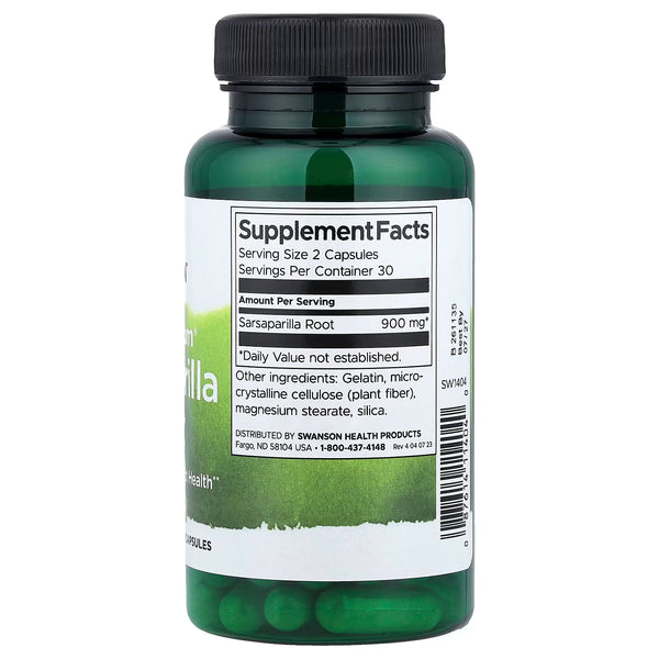 Full Spectrum Sarsaparilla Root, 450mg - 60 caps