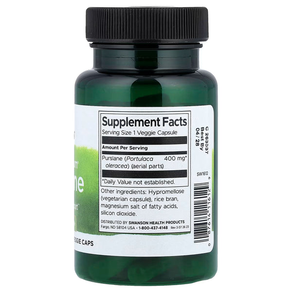 Full Spectrum Purslane, 400mg - 60 vcaps
