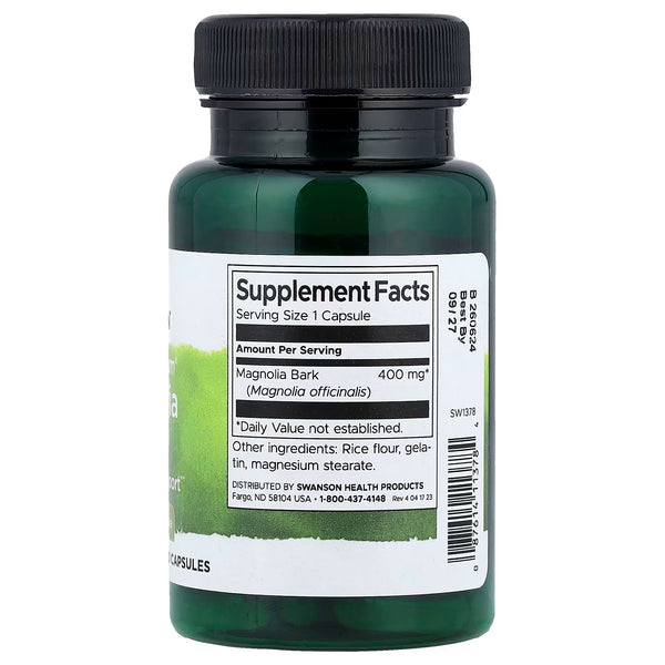 Full Spectrum Magnolia Bark, 400mg - 60 caps
