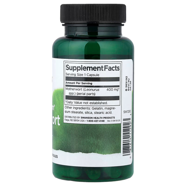 Full Spectrum Motherwort, 400mg - 60 caps