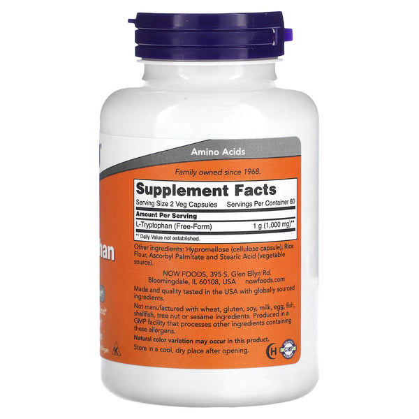 L-Tryptophan, 500mg - 120 vcaps