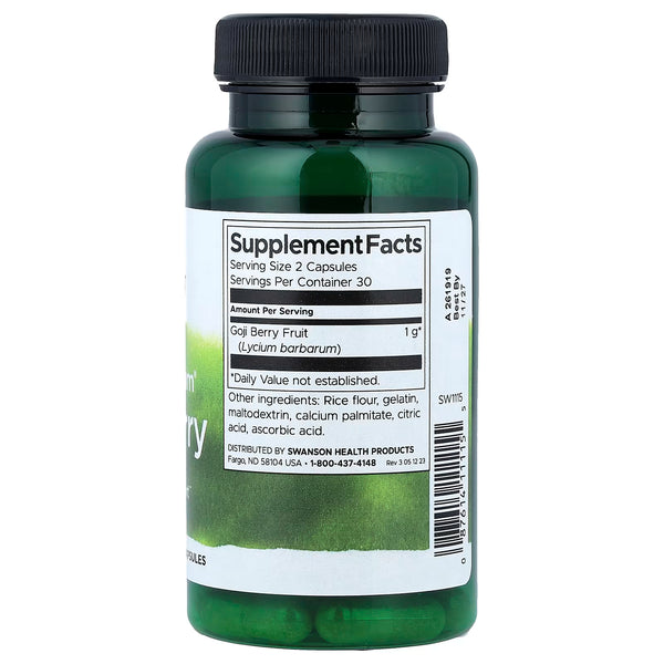 Full Spectrum Goji Berry, 500mg - 60 caps
