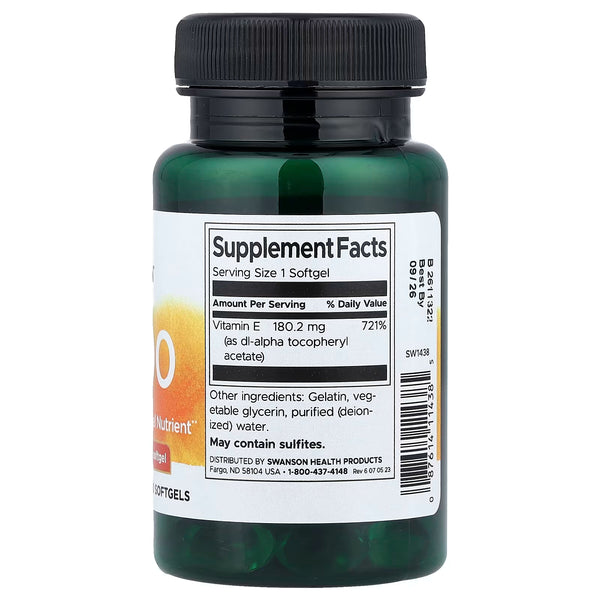 Vitamin E, 400 IU - 60 softgels