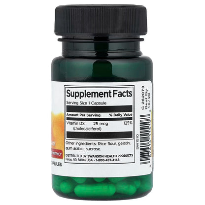 Vitamin D-3, 1000 IU - 60 caps