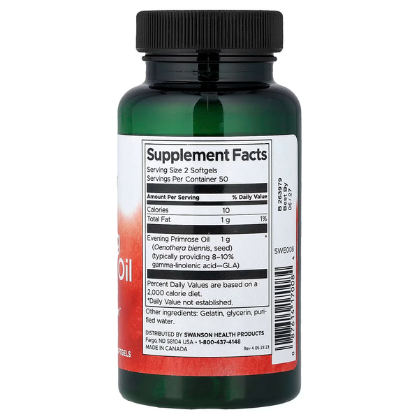 Evening Primrose Oil, 500mg - 100 softgels
