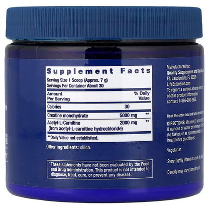 Creatine & Acetyl-L-Carnitine Energy Plus - 233g