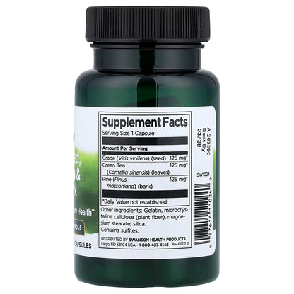 Grape Seed, Green Tea & Pine Bark Complex - 60 caps