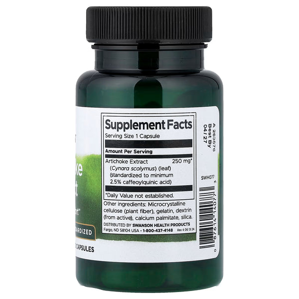 Artichoke Extract, 250mg - 60 caps
