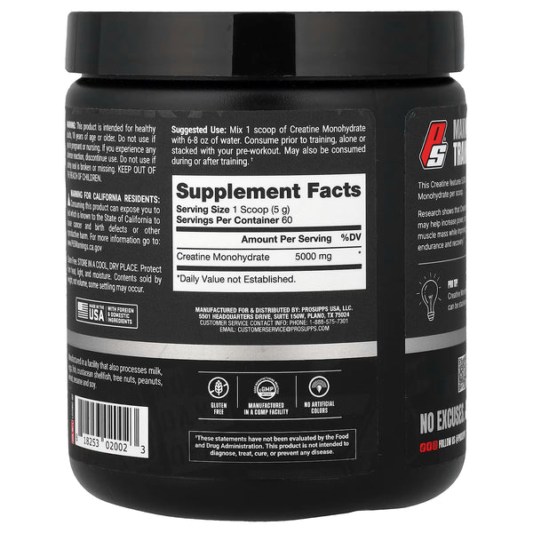 Creatine Monohydrate, Unflavored - 300g