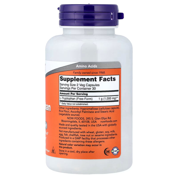 L-Tryptophan, 500mg - 60 vcaps
