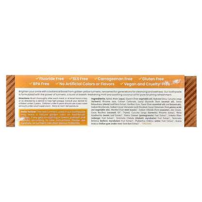 Whitening Antiplaque Toothpaste Curcuma + Coconut Oil — 75ml