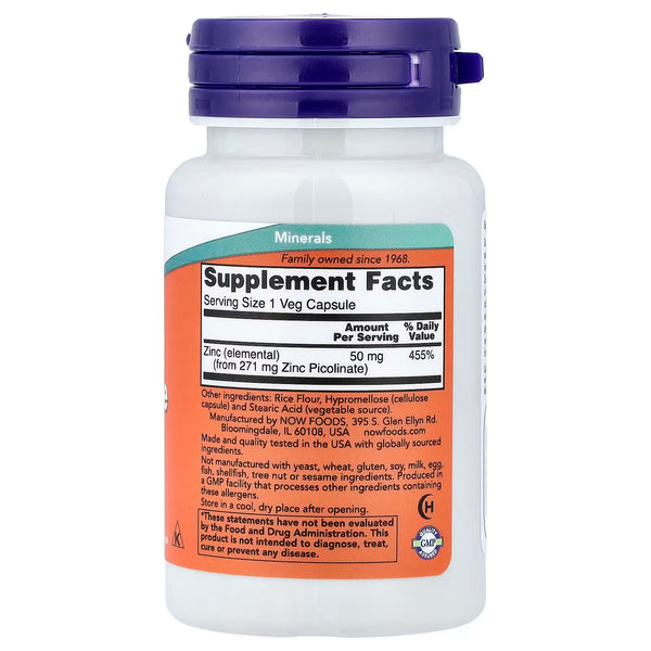 Zinc Picolinate, 50mg - 60 vcaps