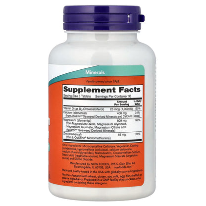 Magnesium & Calcium with Zinc and Vitamin D3 - 100 tablets