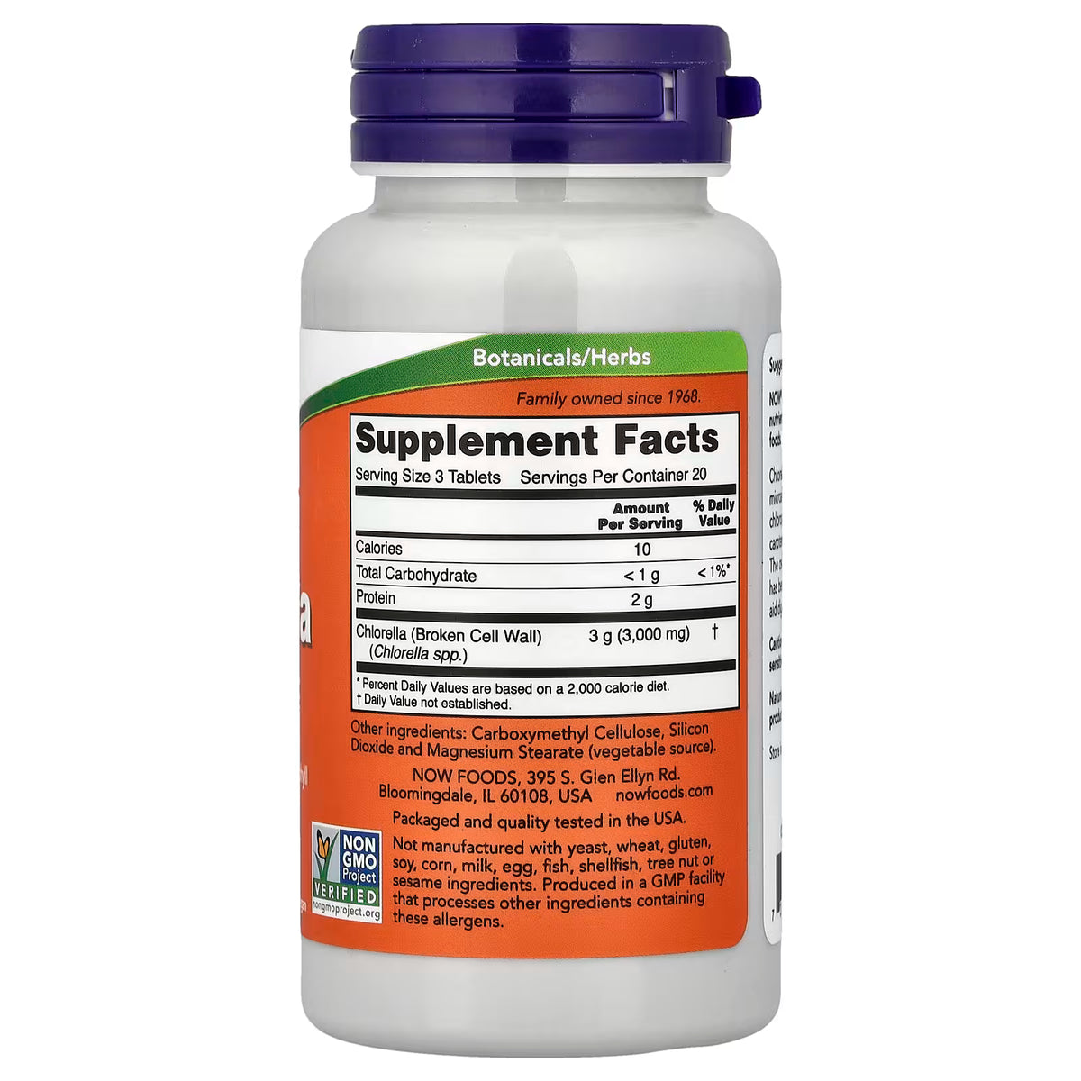 Chlorella, 1000mg - 60 tabs