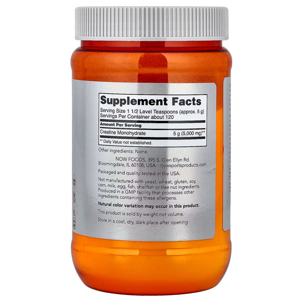 Creatine Monohydrate, Pure Powder - 600g