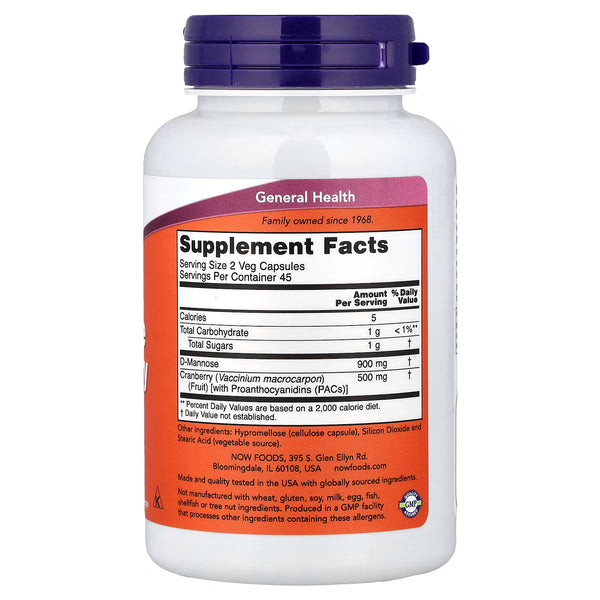 Mannose Cranberry - 90 vcaps