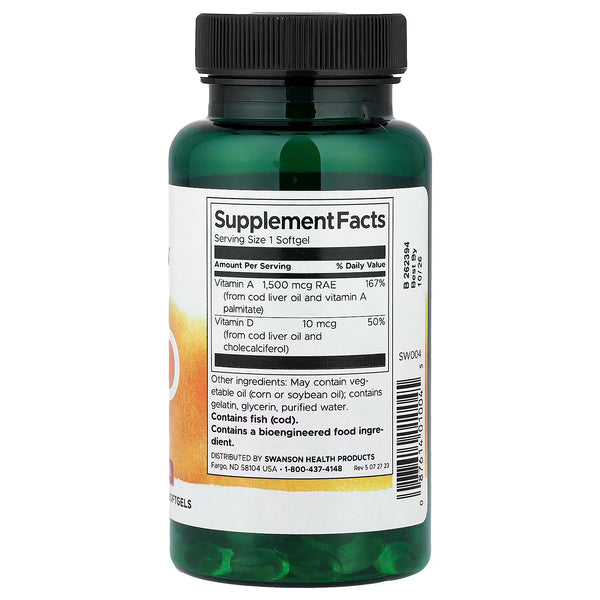 Vitamins A & D - 250 softgels