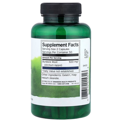 Full Spectrum Burdock Root, 460mg - 100 caps