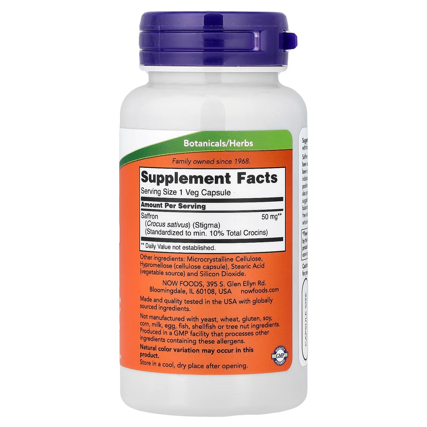 Saffron, 50mg - 60 vcaps