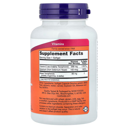 Vitamin E-400 - Natural (Mixed Tocopherols) - 100 softgels
