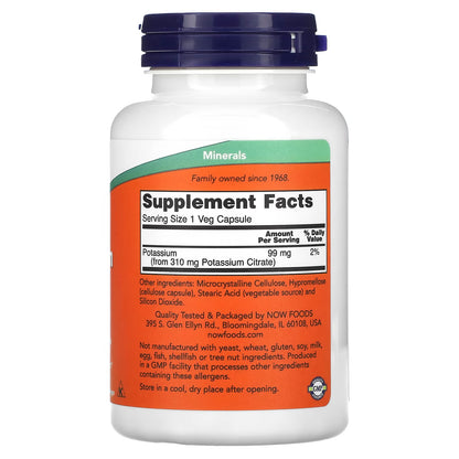 Citrate de potassium, 99 mg - 180 gélules végétales