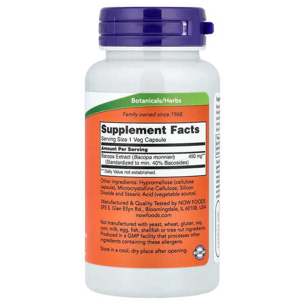 Bacopa Extract, 450mg - 90 vcaps