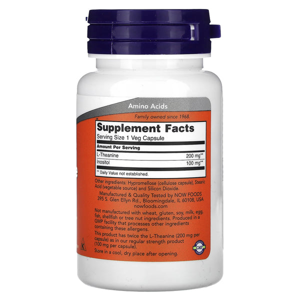 Double Strength L-Theanine, 200mg - 60 vcaps