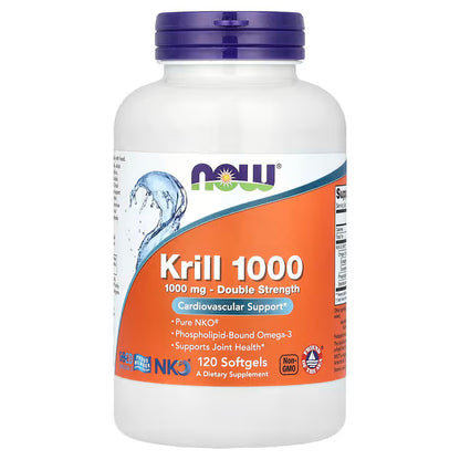 Krill Oil, 1000mg Double Strength - 60 softgels