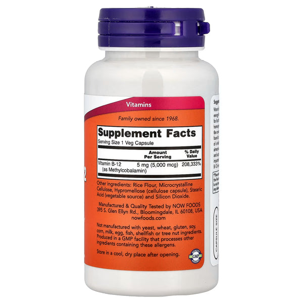 Methyl B-12, 5000mcg - 90 vcaps
