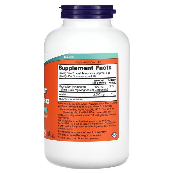 Magnesium Inositol Relax Powder - 454g