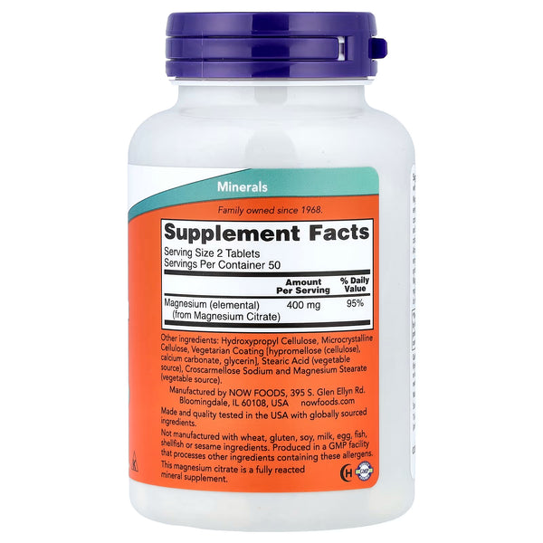 Magnesium Citrate, 200mg - 100 tablets