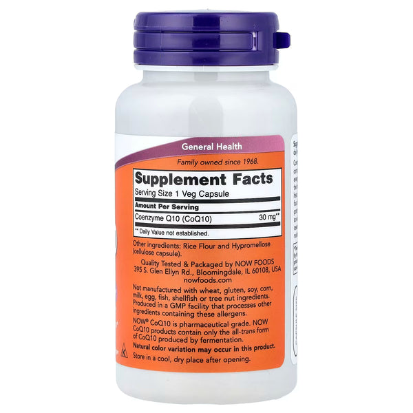 CoQ10, 30mg - 60 vcaps