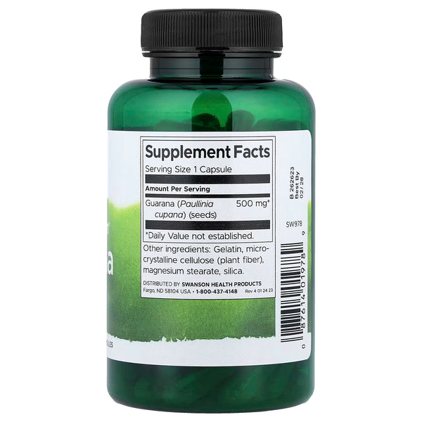 Full Spectrum Guarana, 500mg - 100 caps