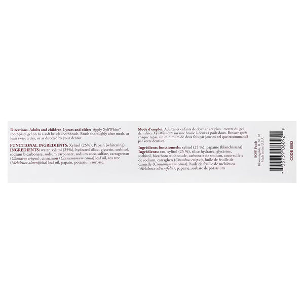XyliWhite, Cinnafresh Toothpaste Gel - 181g