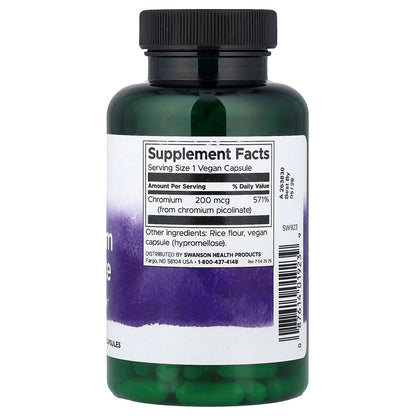 Picolinate de chrome, 200 mcg - 200 gélules