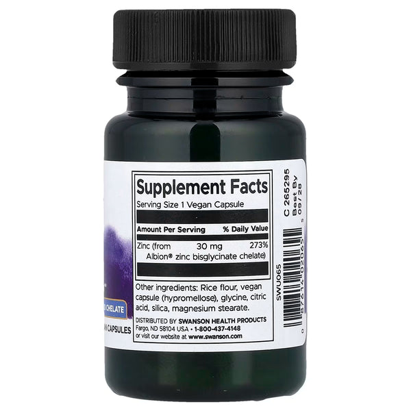 Albion Zinc, 30mg - 90 caps