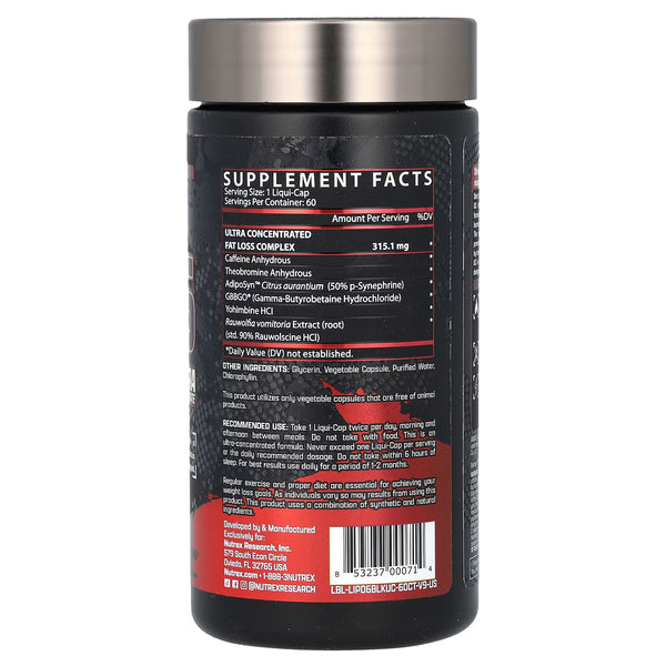 Lipo-6 Black Ultra Concentrate - 60 caps