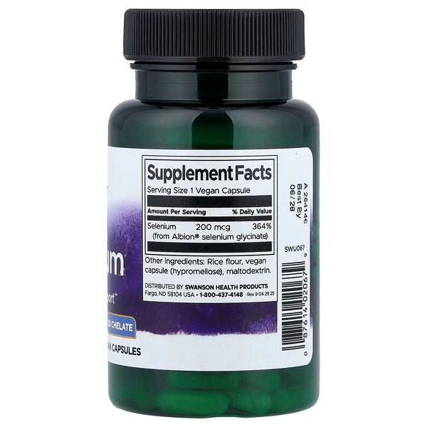 Albion Selenium, 200mcg - 90 vcaps