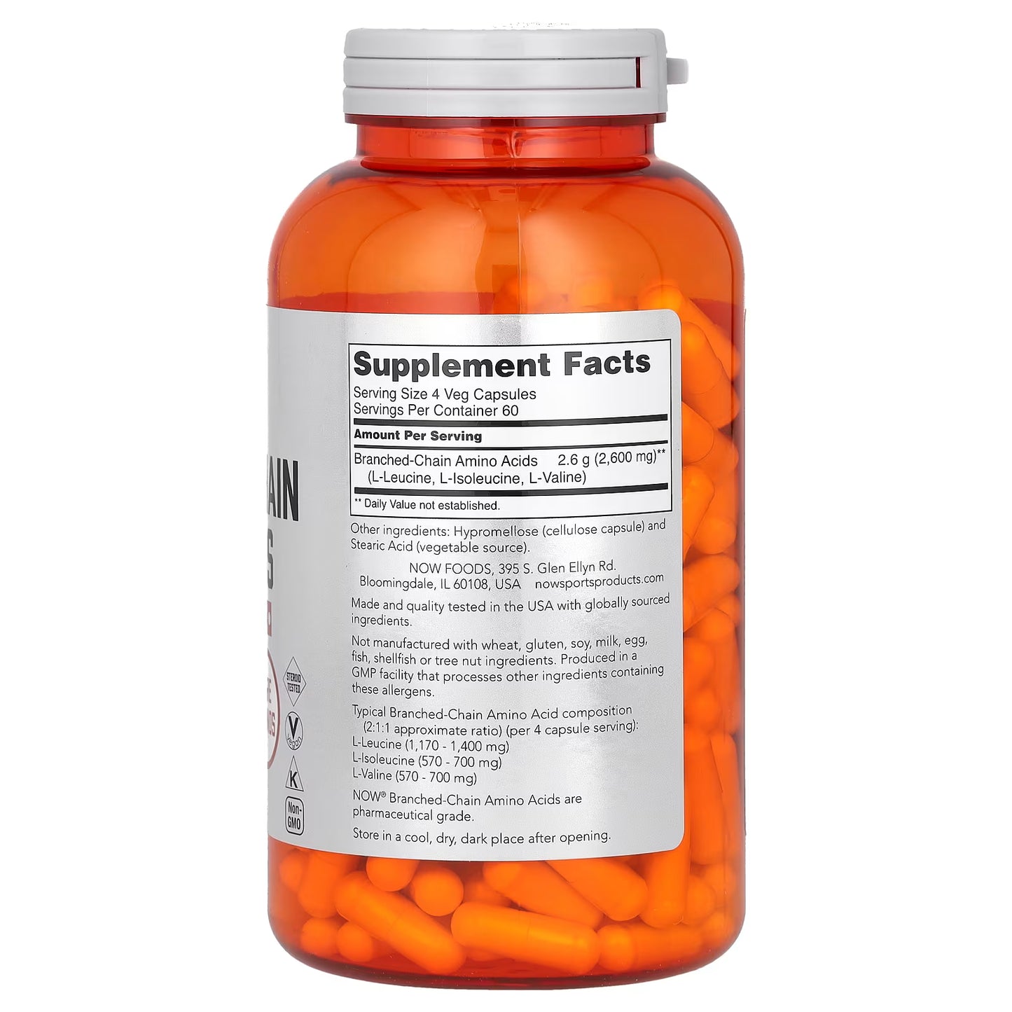 Branched-Chain Amino Acids - 240 vcaps
