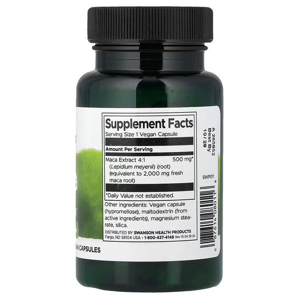 Maca Extract, 500mg - 60 caps