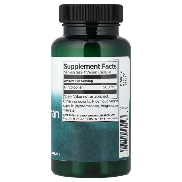 L-Tryptophan, 500mg - 60 caps