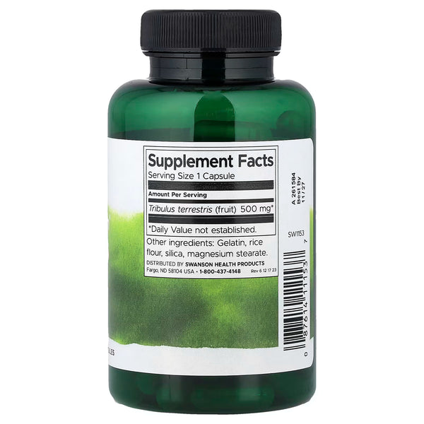Full-Spectrum Tribulus Fruit, 500mg - 90 caps
