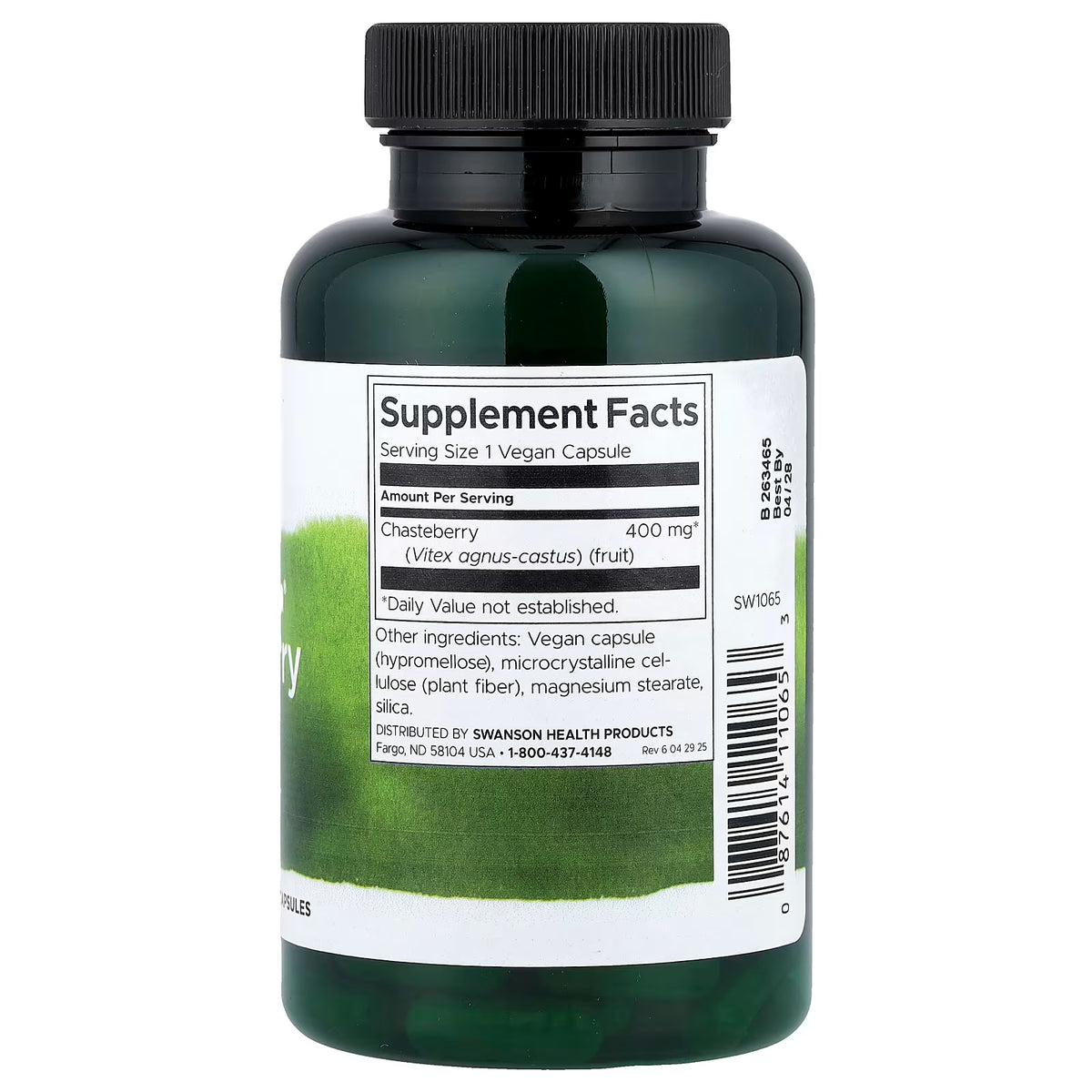 Full Spectrum Chasteberry Fruit, 400mg - 120 caps