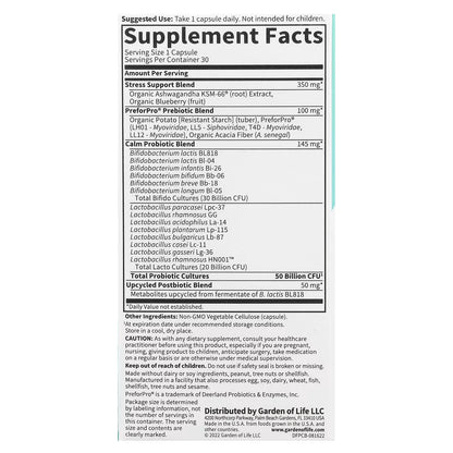 Dr. Formulated Probiotics Calm 50 Billion - 30 caps