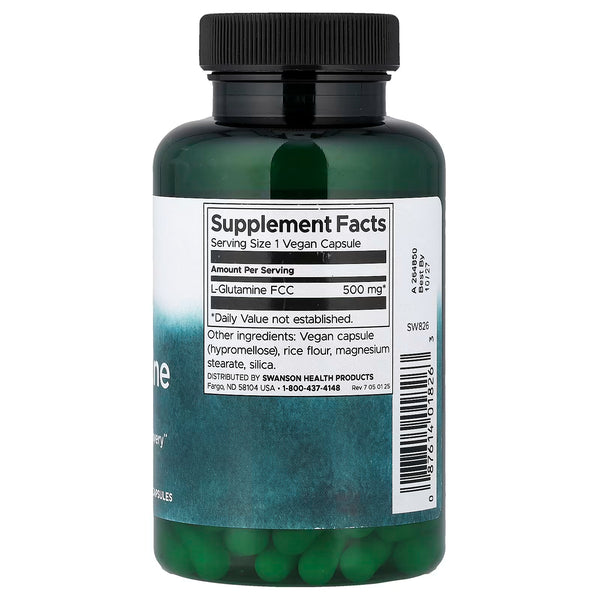 L-Glutamine, 500mg - 100 caps