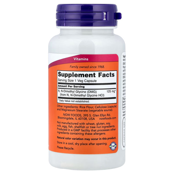 DMG (Dimethylglycine), 125mg - 100 vcaps