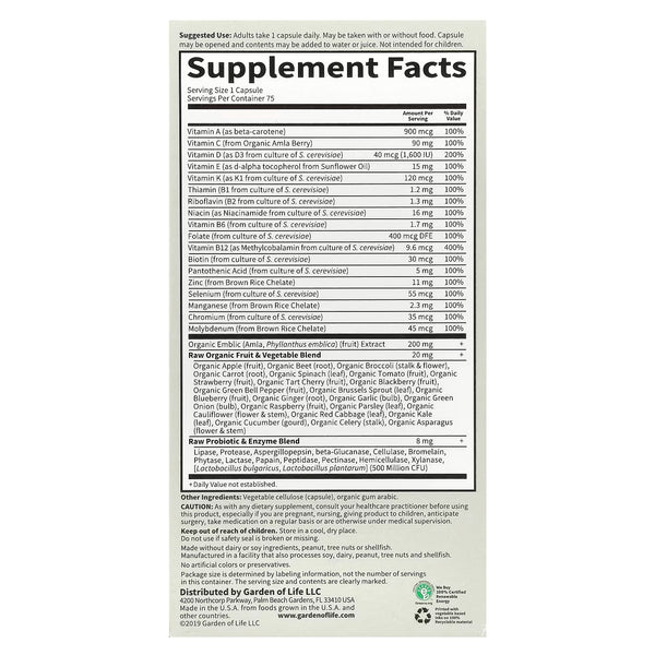 Vitamin Code Raw One for Men - 30 vcaps