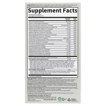Vitamin Code RAW ONE for Women - 30 vcaps