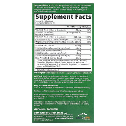Vitamin Code Raw Calcium - 60 vcaps