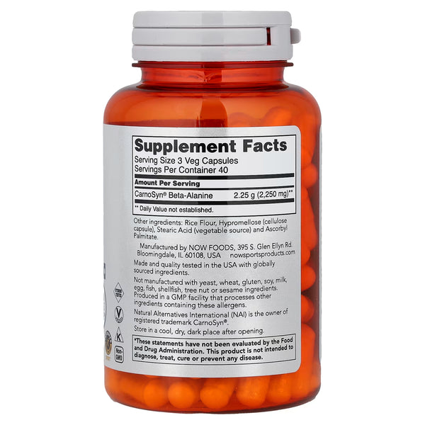 Beta-Alanine, 750mg - 120 caps